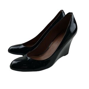 COACH Coach Roni Wedge Pumps Black Patent Leather Size 7
